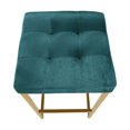 thumbnail image 2 of Modern Luxurious Counter Stool – Sleek Backless Design with Shiny Gold Legs, Upholstered Seat, Perfect Blend of Style and Comfort for Kitchens and Bars, 2 of 4