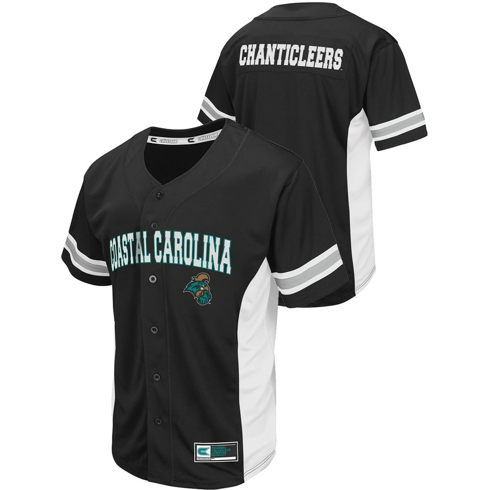 Coastal Carolina Chanticleers Colosseum Black Replica Baseball Jersey