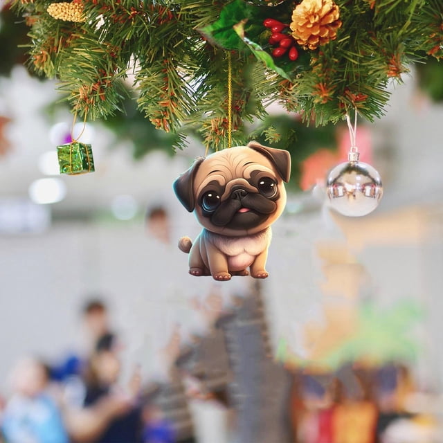 Hanger para perro de cristal, soporte automovilístico, decoración de Navidad, fácil de instalar, resistente, para exteriores, portátil, metal resistente, para coche, ideal para dormitorios