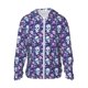 thumbnail image 1 of Fotbe Skull Purple Flower Chaqueta con Protección Solar UPF 50+ para Hombre y Mujer, Camisa con Capucha y Bolsillos-XX-Large, 1 of 7