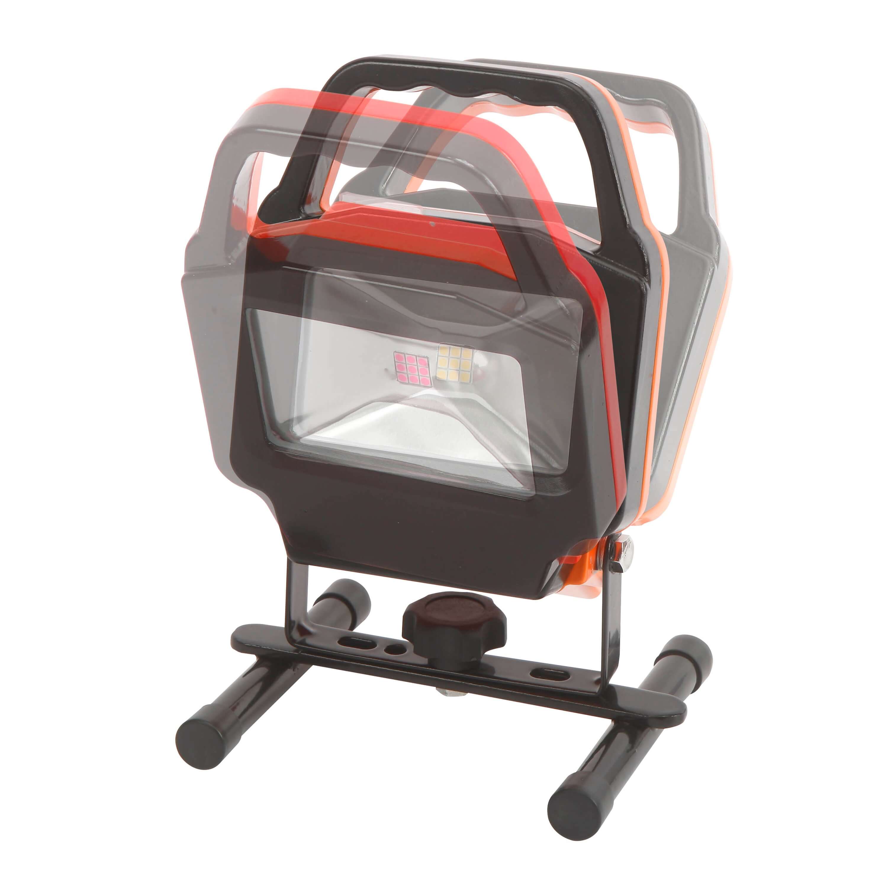 Hyper Tough 1000-Lumen Battery Powered Rechargeable LED Work Light,Red,