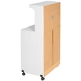thumbnail image 5 of Pemberly Row Modern Kitchen Wooden Microwave Cart in White, 5 of 5