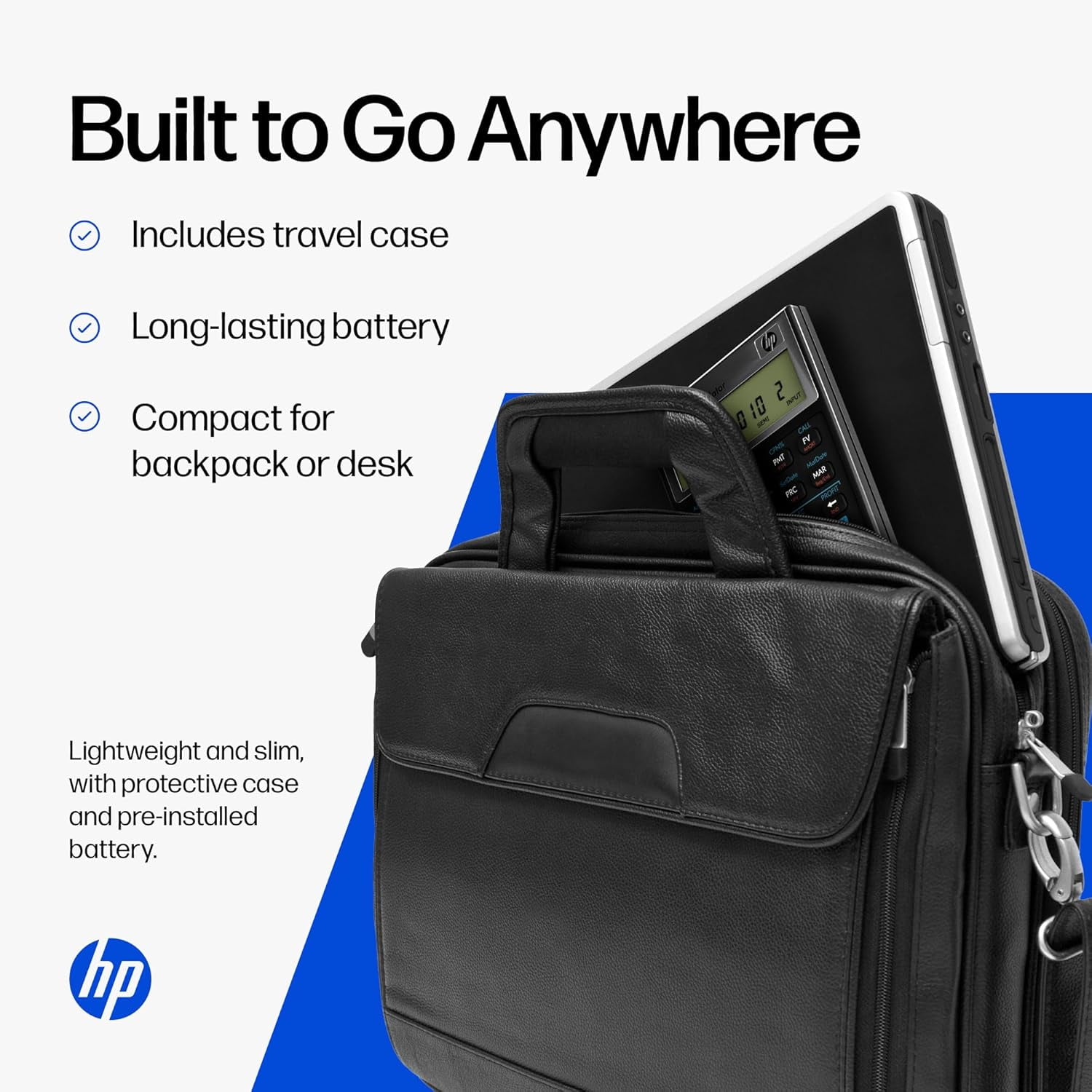 HP 10bII+ Financial Calculator, Business and Accounting Calculator with 100+ Functions, Exam Approved, Includes Case and Cloth