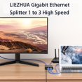 thumbnail image 3 of Divisor Ethernet LIEZHUA Actualización 1 a 3 de alta velocidad 1000 Mbps, 3 of 9