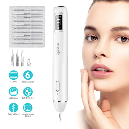 Xpreen Dot Mole Remover Pen,Skin Tag Remover Dark Spot Remover Freckle Tattoo Wart Mole Removal Tool With LED Screen and (Homeopathic Wart Removal The Best Treatment)
