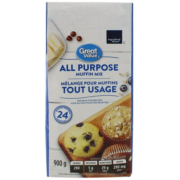 Great Value All Purpose Muffin Mix, 900 g