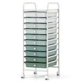 thumbnail image 1 of Costway Drawer Art & Craft Storage Cart, Storage Cart with Removable Drawers, Multipurpose Organizer Gradient Green, 1 of 6