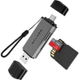 thumbnail image 1 of Lector de tarjetas SD, adaptador USB 3.0 y USB-C a tarjeta de memoria SD/TF para Mac, MacBook, ordenador/PC, portátil, iPad 10, iPhone, 1 of 4