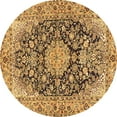 thumbnail image 1 of Ahgly Company Indoor Round Persian Brown Traditional Area Rugs, 4' Round, 1 of 4