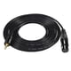 thumbnail image 1 of Cable de micrófono estéreo de 3,5 mm TRS macho a XLR 3P hembra, color negro 5m, 1 of 9