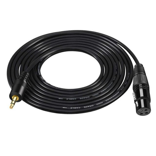 Esquirla Instrument Cable Wire 1/8 TRS Stereo Male to XLR 3P Female Mic Cable 5m