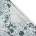 thumbnail image 5 of Ambesonne Floral Grommet Curtain, Doodle Floral Botany, 50" x 72", Grey Bluegrey White, 5 of 6