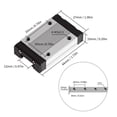 thumbnail image 3 of 300 350 400 450 500 600 Mm Miniature Linear Rail Slide 1pcs MGN12 Linear Guide+ 1pcs Black SS Carriage, 3 of 7