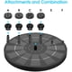 thumbnail image 2 of Fuente solar flotante para exteriores de 3,5 W, bomba solar para estanque con batería y 6 boquillas, ideal para bebederos de pájaros, acuarios, jardines y fuentes., 2 of 5