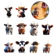 thumbnail image 4 of Exquisite Cartoon Cow Car Pendant Fine Texture Cute Christmas Tree Ornament Home, 4 of 4