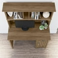 thumbnail image 5 of Kingfisher Lane Small Computer Desk with Hutch in Reclaimed Pine, 5 of 12
