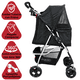 thumbnail image 2 of Carriola para Mascotas Cochecito para Perros y Gatos Pequeños - Medianos Plegable Cesta de Almacenamiento Ruedas con Freno - Negro, 2 of 7