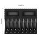 thumbnail image 3 of Muyoka Cargadores de batería de 8 ranuras Cargadores de baterías recargables AA AAA 1.2V 2000mA Smart 8 Bay AA AAA Cargador de batería con LCD Pantalla de alimentación inteligente Resistencia a altas Muyoka Hogar, 3 of 7
