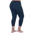 thumbnail image 2 of Angelina Women's Microfiber High Waist Full Coverage Cropped Legging (6-Pack), 2 of 3