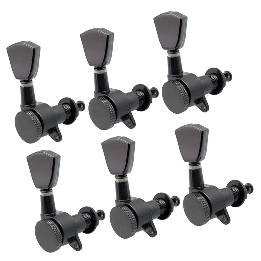 LeeQinersw 6 Pcs 6R Sealed Electric Guitar Tuning Pegs Keys Machine Head Tuners for