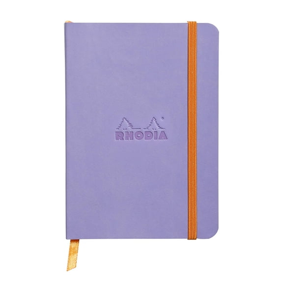 Rhodia Rhodiarama SoftCover Notebook - 72 Dots Sheets - 4 x 5 1/2 - Iris Cover