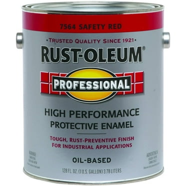 RUST-OLEUM 7564-402 Red Enamel Paint, 1 gal