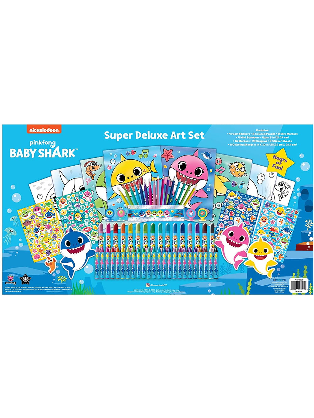 Crayola Baby Shark Art Set, 90 Pieces – StockCalifornia