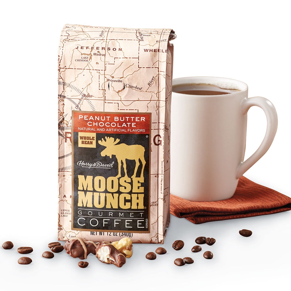Moose Munch Peanut Butter Chocolate Whole Bean Coffee by Harry & David