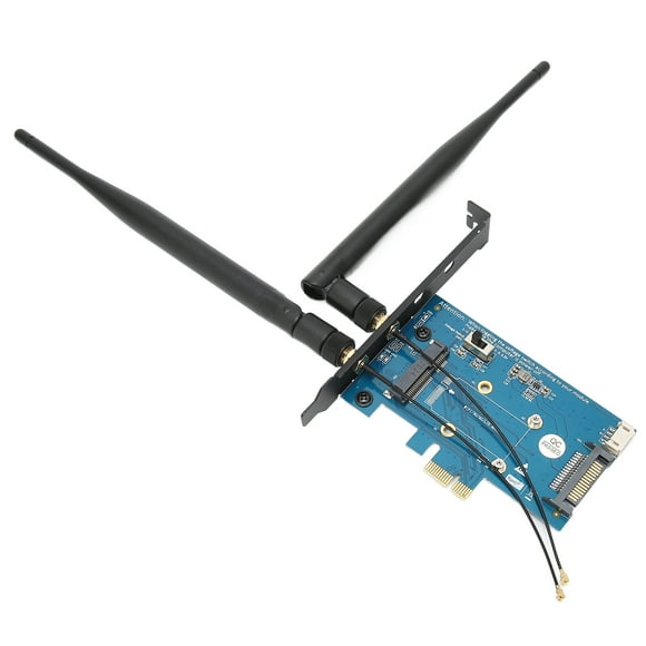 PC Wifi Adapter, Mini PCIE Adapter Light Weight Small Volume for Household for Internet Cafe