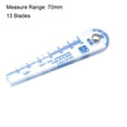 thumbnail image 3 of Herramientas de Medición de Plástico para Calibración de Espesor Métrico Únicas Bargains 0.05-1mm 13 Puntas para Ancho de Espacio, 3 of 4
