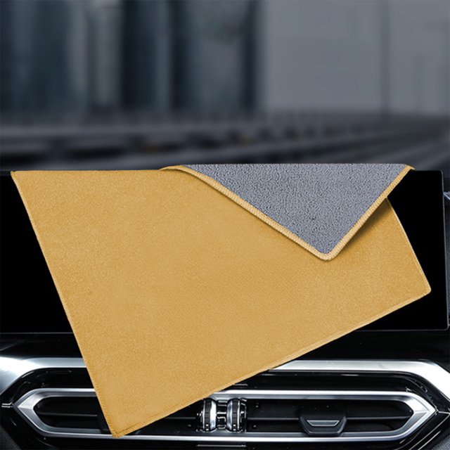 Xihbxyly Toalla de Gamuza para Coche, Paño de Microfibra de Doble Cara, Toallitas Superabsorbentes, Herramienta de Limpieza Antirayaduras, para Lavar y Pulir Coches, Ideal para Entusiastas y Detallis