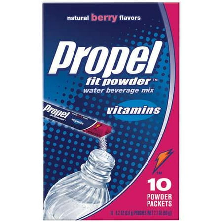 Propel Berry Flavor Water Beverage Mix, 0.2 Oz., 10 Packet