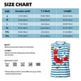 thumbnail image 6 of Disketp Red Funny Crab On Blue Stripe Sleeveless Tshirts For Men, Muscle Shirts For Men Dry Fit Tank Top-Large, 6 of 8