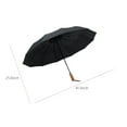 thumbnail image 3 of GASTROPOD Fully Automatic Windproof Travel Umbrella with Solid Wood Handle for Rain, Portable, Folding Umbrella for Travel - All-Weather Strong Compact Umbrella, 3 of 4