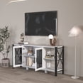 thumbnail image 5 of TV Stands for Living Room, Industrial TV Stand for Bedroom Furniture, Farmhouse TV Stand 80 Inch Television Stand, Modern Horizontal Wood and Metal Open Bookshelf, 5 of 17