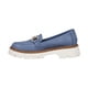 thumbnail image 3 of Mocasines Mujer Plataforma Azul Tipo Ante Modernos Casual azul 24 Clasben 024D3R, 3 of 6