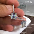 thumbnail image 3 of Maojin Pendientes colgantes de cristal y diamantes de metal exquisitos para mujer, 3 of 6