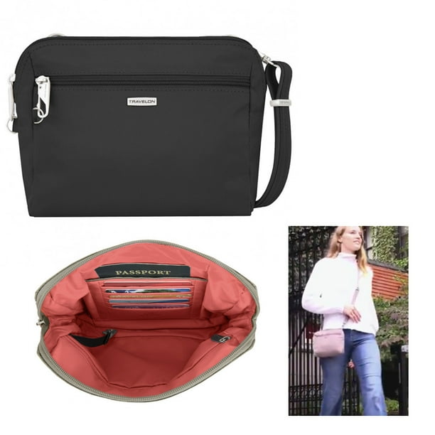 Travelon AntiTheft Convertible Crossbody Classic Waist Pack Bag Pouch