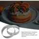 thumbnail image 5 of 8 paquetes de anillos de mousse de pastel de acero inoxidable, anillo de mousse de pastel perforado resistente al calor, molde de anillo de pastel, herramientas redondas para hornear pasteles, 5 of 5