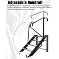 thumbnail image 2 of Step Stool Foldable, Step Ladder 4 Step Folding, RV Steps with Height Adjustable Handrail and Non Slip Feets, Hot Tub Steps for Home, Travel Trailer, Camper, Mobile Home, Spa, and Porch (4 Step), 2 of 6