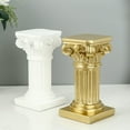 thumbnail image 3 of Gold Roman Pillar Resin Sculpture Column Decor Roman Pillar Statues Room Crafts Furnishings, 3 of 6