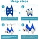 thumbnail image 4 of Juego de 10 piezas de arnés de hamaca para el cuidado de mascotas con cortaúñas, lima de uñas, peine, hamaca transpirable para perros, hamaca de sujeción, arnés de aseo para perros y gatos,, 4 of 5