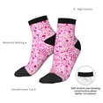 thumbnail image 4 of Uemuo Breast Cancer Awareness2 Printed Crew Socks, Moisture-Wicking Socks, Athletic Socks for Men Breathable Cushion Socks Casual Sport Socks for Running Traveling, 4 of 6