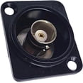 thumbnail image 4 of HUGFEGWE BNC D Panel Mount Connector BNCQ9 Solder Type SDI Video Coaxial BNC Female to Female Connector Socket for Monitoring System (Black Shell) CJB91-100591, 4 of 9