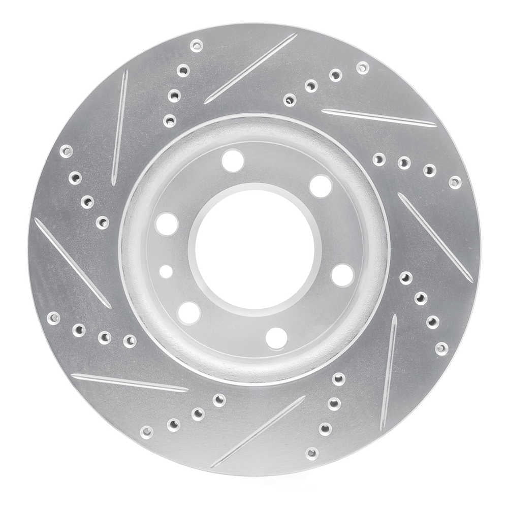 Dynamic Friction Company 631-40043R DFC Brake Rotor - Drilled And Slotted - Silver