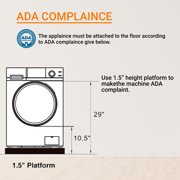 Equator Digital Compact 110V Vented/Ventless 18 lbs All-in-One Washer Dryer – White