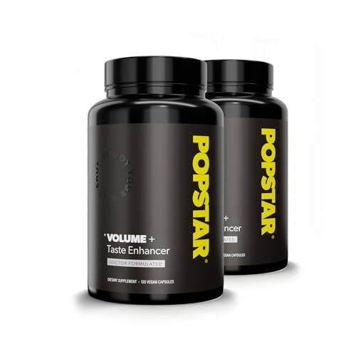POPSTAR Labs Semen Volume Booster - Suplemento de salud y fertilidad del semen para hombres - Formulado por médicos para aumentar el volumen de carga - Hecho en EE. UU. - Sin OGM, orgánico, vegano - 2