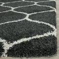 thumbnail image 2 of SAFAVIEH Hudson Arline Plush Geometric Shag Area Rug, Dark Grey/Ivory, 2'3" x 3'9", 2 of 5