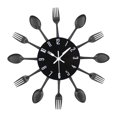 thumbnail image 3 of Reloj de pared creativo perfecl de Acero inoxidable decorativo silencioso negro, 3 of 8