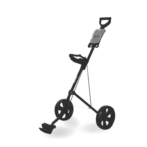 Carrito de golf JEF WORLD OF GOLF Deluxe de acero negro